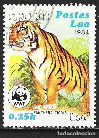 Sellos: Laos 1984 - Mi 706 - YT 521 - Fauna : Tigre