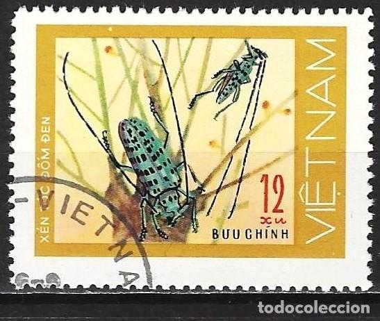 Sellos: Vietnam 1977 - Mi 910 - YT 56 - Insecto : Escarabajo