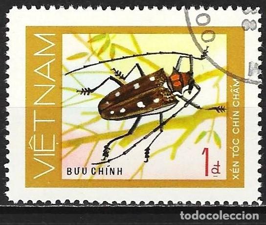 Sellos: Vietnam 1977 - Mi 917 - YT 63 - Insecto : Escarabajo