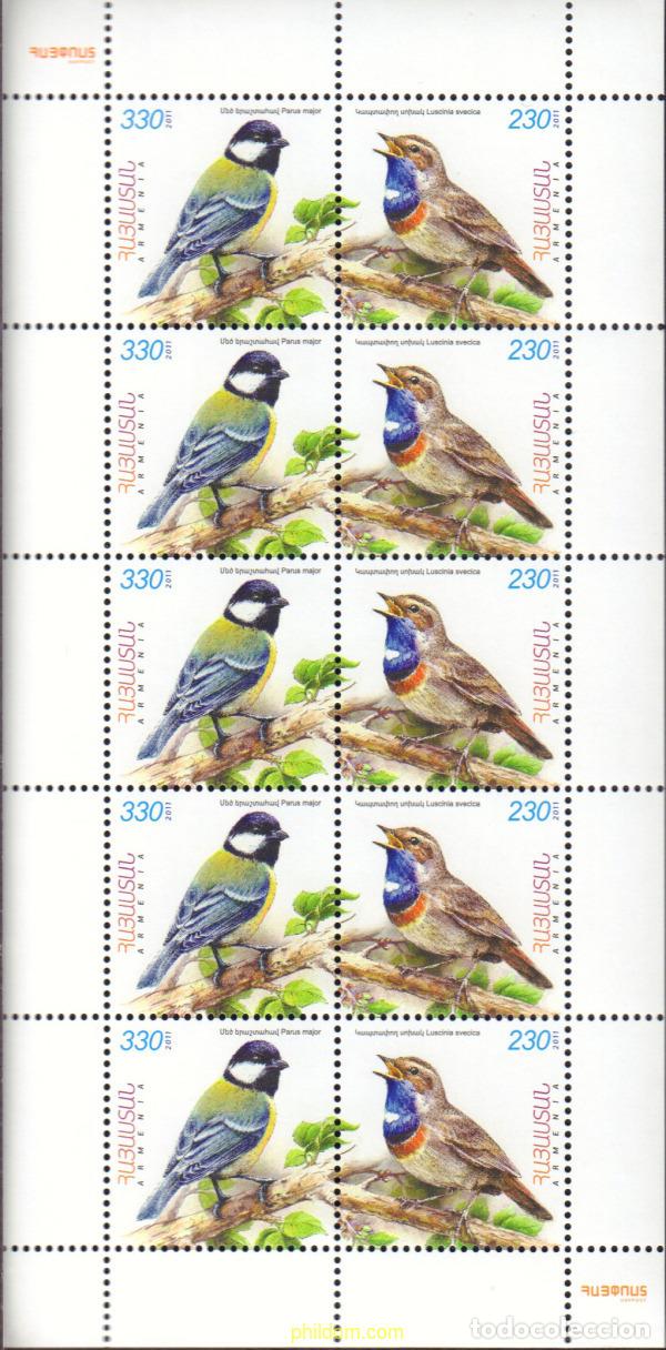 Sellos: 595255 MNH ARMENIA 2011 AVES