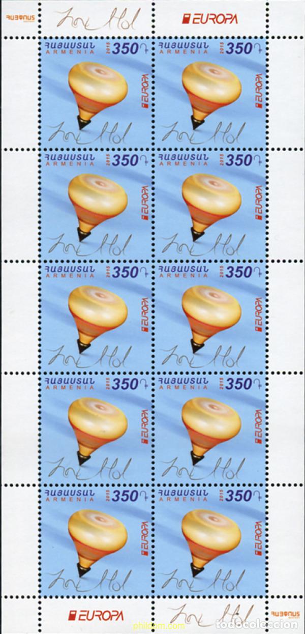 Sellos: 367104 MNH ARMENIA 2015 EUROPA CEPT 2015 - JUGUETES