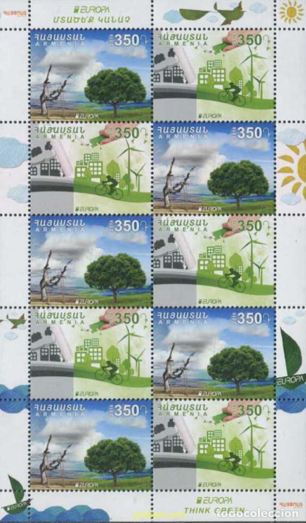 Sellos: 368321 MNH ARMENIA 2016 EUROPA CEPT 2016 - ECOLOGIA EN EUROPA - PIENSA EN VERDE