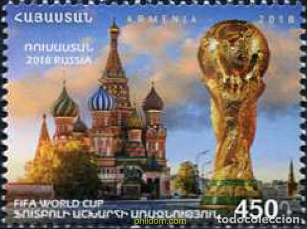 Sellos: 590969 MNH ARMENIA 2018 COPA DEL MUNDO DE FUTBOL - RUSIA 2018