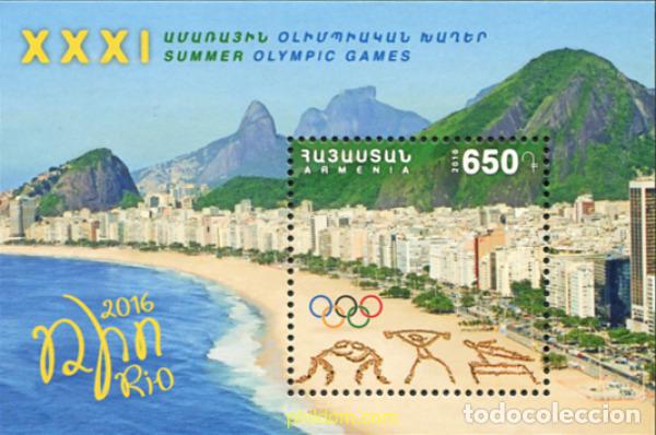 Sellos: 591078 MNH ARMENIA 2016 31 JUEGOS DE LA OLIMPIADA DE VERANO RIO 2016