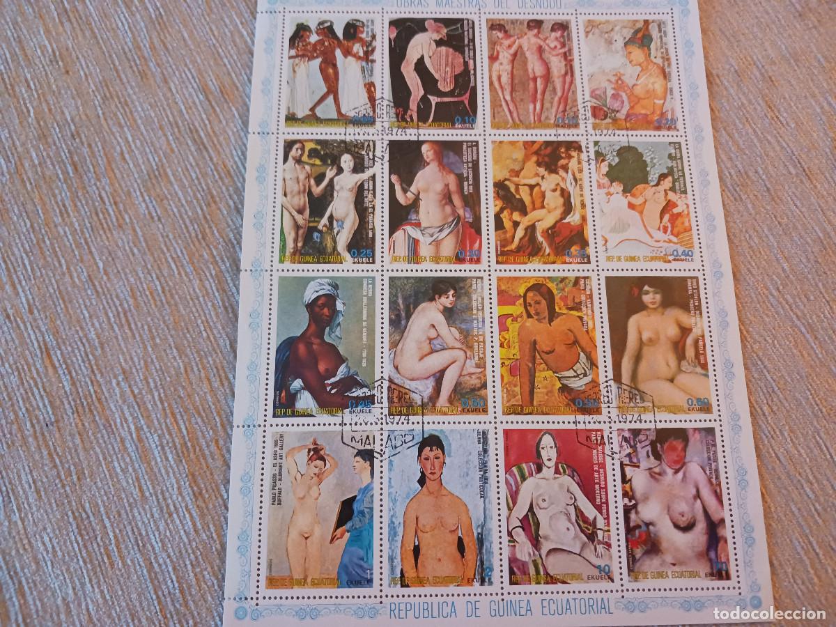 Sellos: h.b. guinea ecuatorial - obras maestras de desnudos