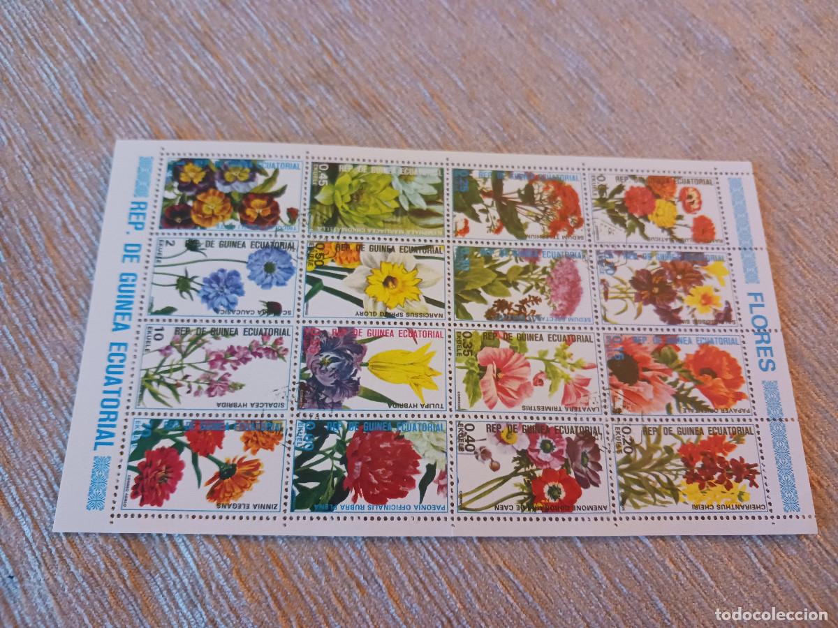 Sellos: Flores Guinea Ecuatorial, 16 sellos