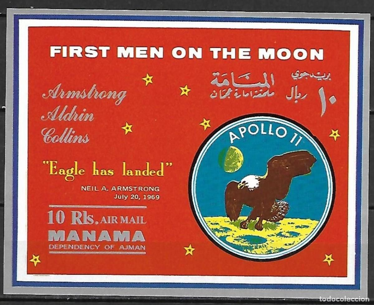 Sellos: MANAMA 1969 SHEET MNH APOLLO 11 ASTRONAUTAS ASTRONAUTS ASTRONAUTES ESPACIO SPACE ESPACE