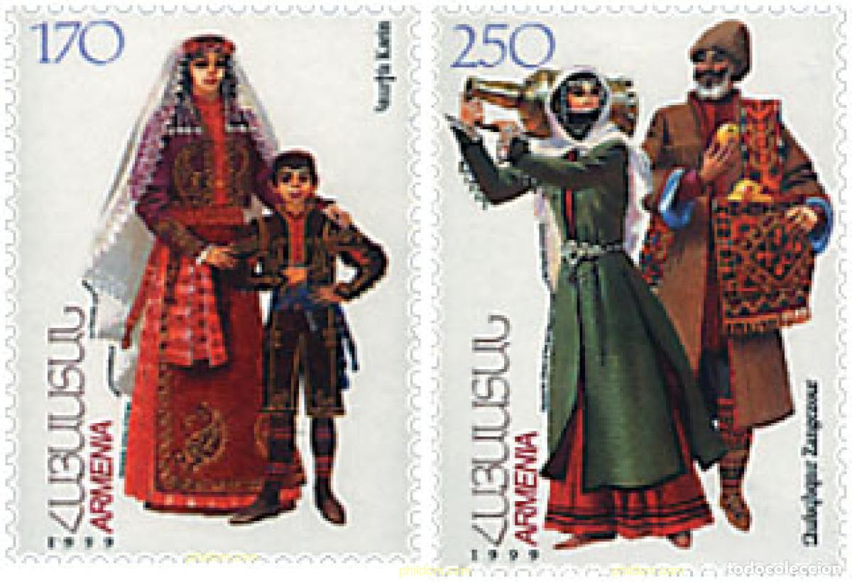 Sellos: 83233 MNH ARMENIA 1999 TRAJES REGIONALES