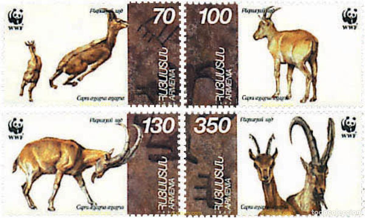 Sellos: 83101 MNH ARMENIA 1996 FAUNA PROTEGIDA. CABRA SILVESTRE