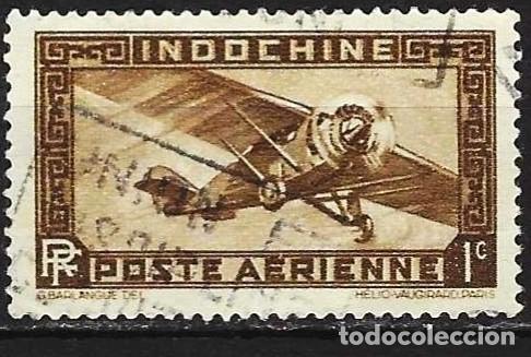 Sellos: Indochina 1933 - Mi 184 - YT Pa 1 - Avi&oacute;n ( A&eacute;reo )
