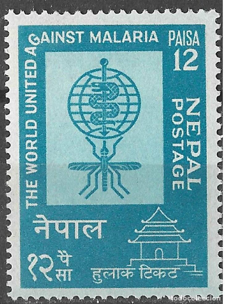 Sellos: NEPAL/1962/MH/SC#135/ WHO ERRADICAION DE LA MALARIA / SALUD
