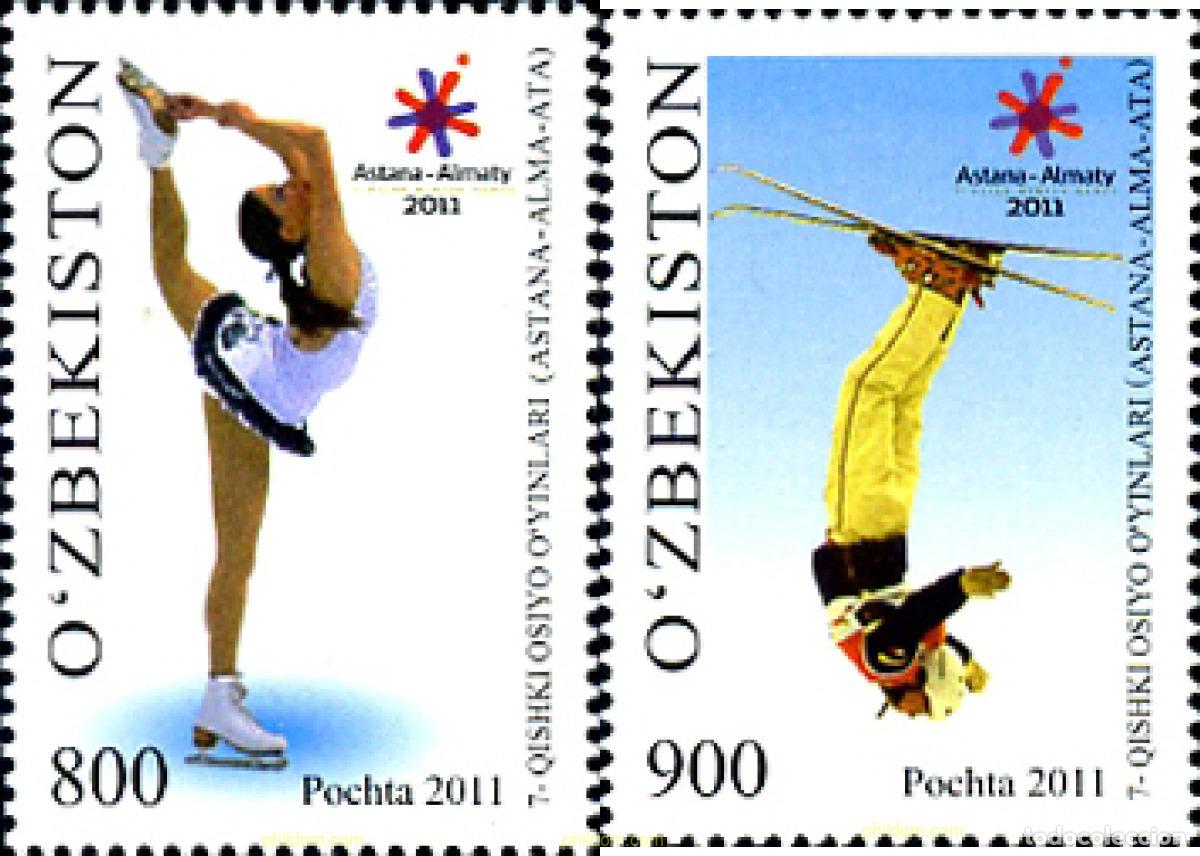 Sellos: 269676 MNH UZBEKISTAN 2011 JUEGOS ASIATICOS DE INVIERNO