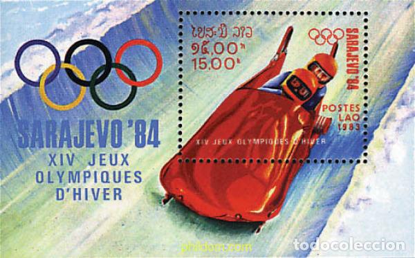 Sellos: 71087 MNH LAOS 1983 14 JUEGOS OLIMPICOS INVIERNO SARAJEVO 1984