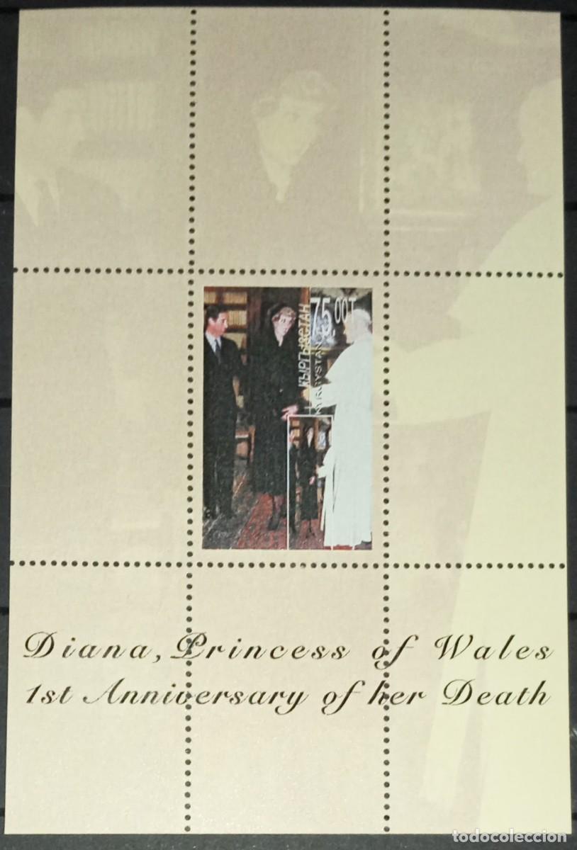 Sellos: KYRGYZSTAN 1998 SHEET MNH PRINCE CHARLES PRINCESS DIANA REALEZA ROYALTY PAPA JUAN PABLO II POPES
