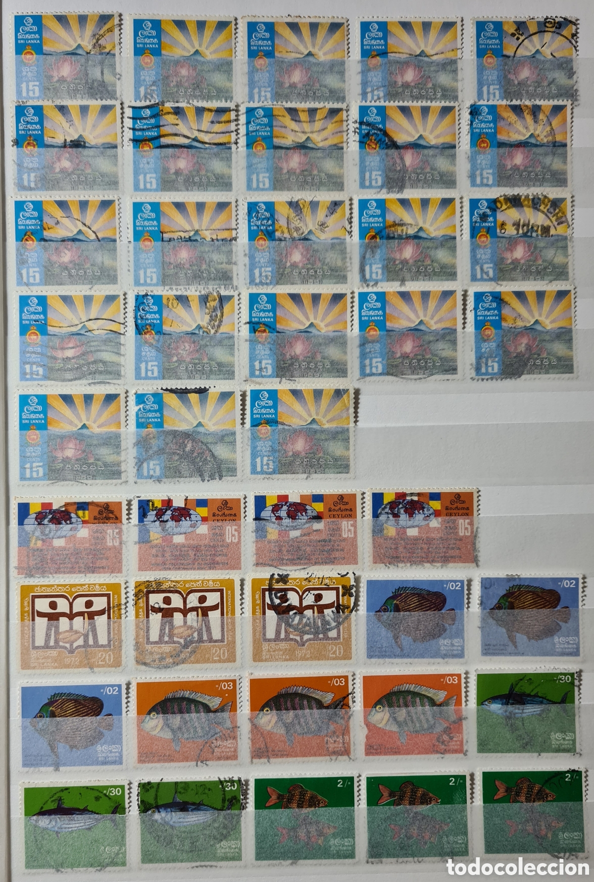 Sellos: Colecci&oacute;n de sellos de Sri La ka (Antiguo Ceil&aacute;n)