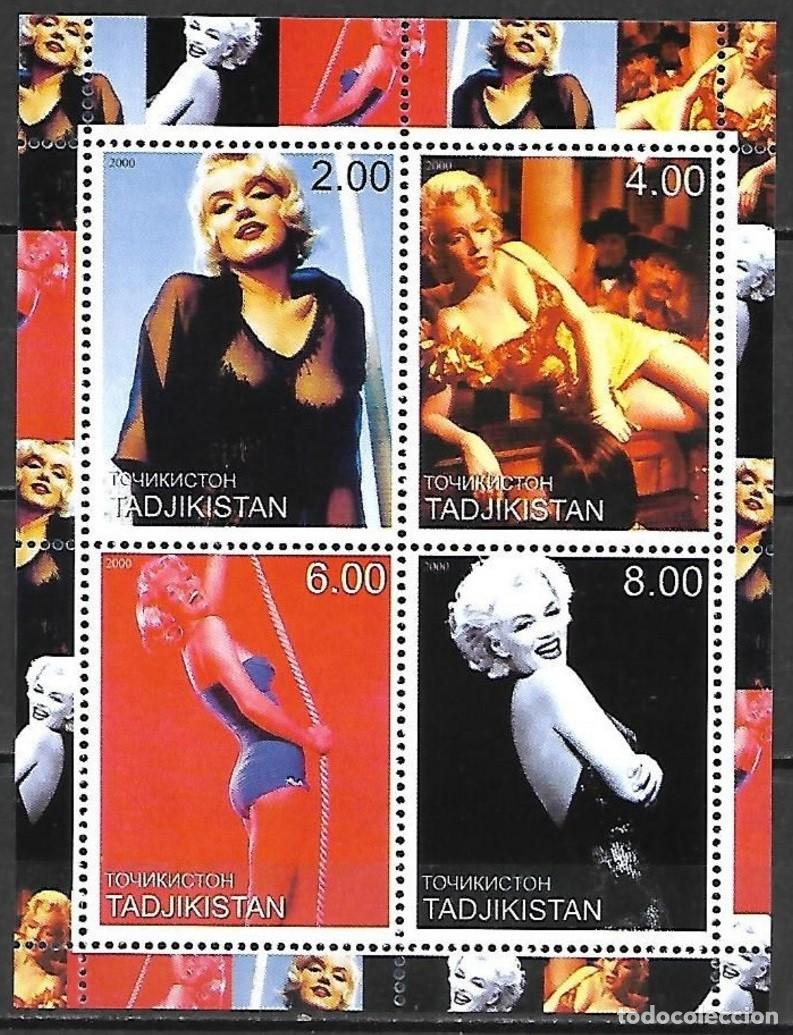 Sellos: TADJIKISTAN 2000 SHEET MNH MARILYN MONROE ACTRICES ACTRESSES CINE CINEMA