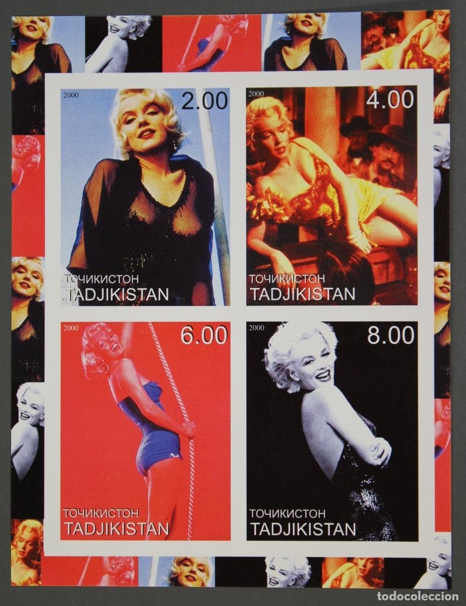 Sellos: TADJIKISTAN 2000 SHEET MNH IMPERF MARILYN MONROE ACTRICES ACTRESSES CINE CINEMA