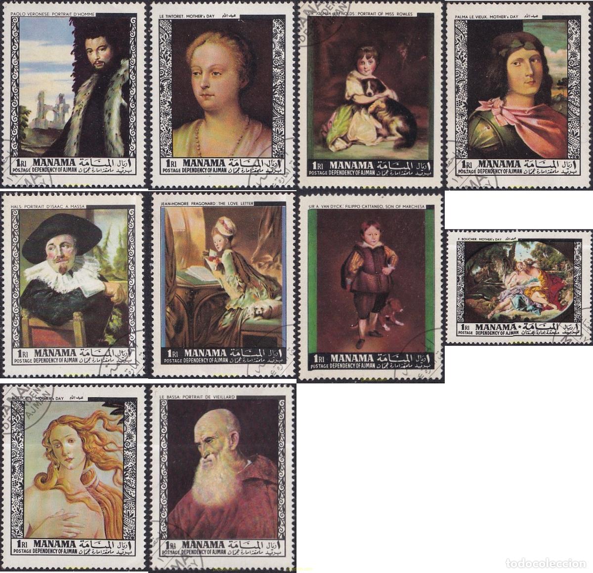 Sellos: 787886 USED MANAMA 1968 PINTURAS