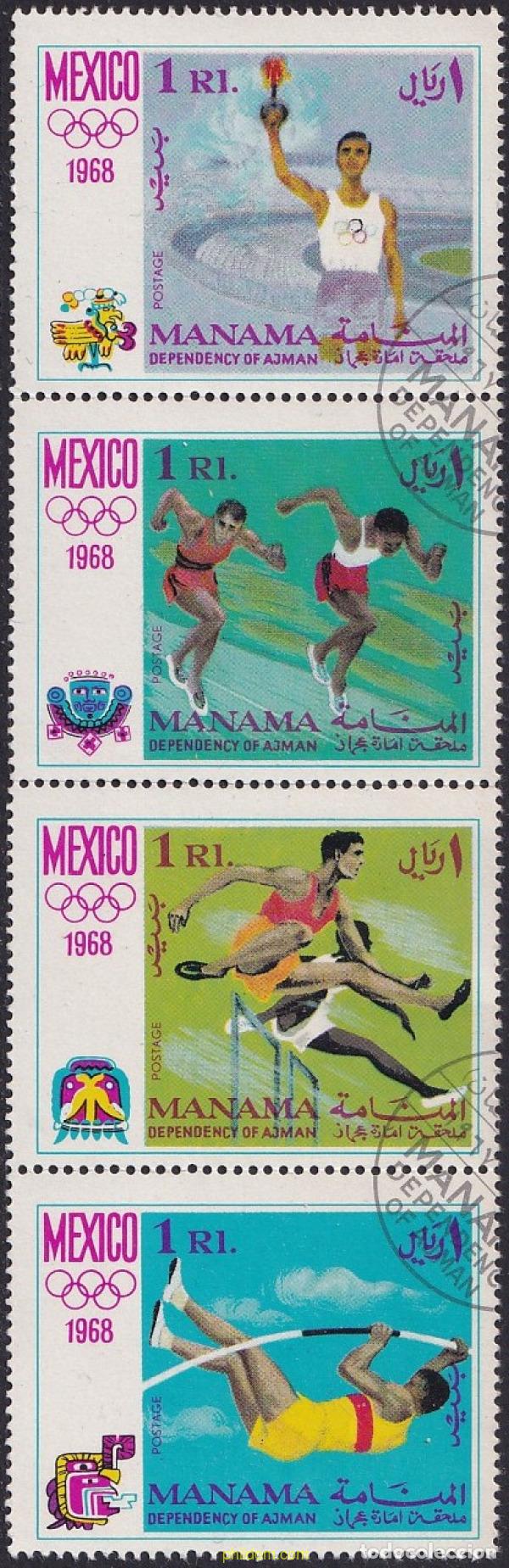 Sellos: 787891 USED MANAMA 1968 19 JUEGOS OLIMPICOS VERANO MEXICO 1968
