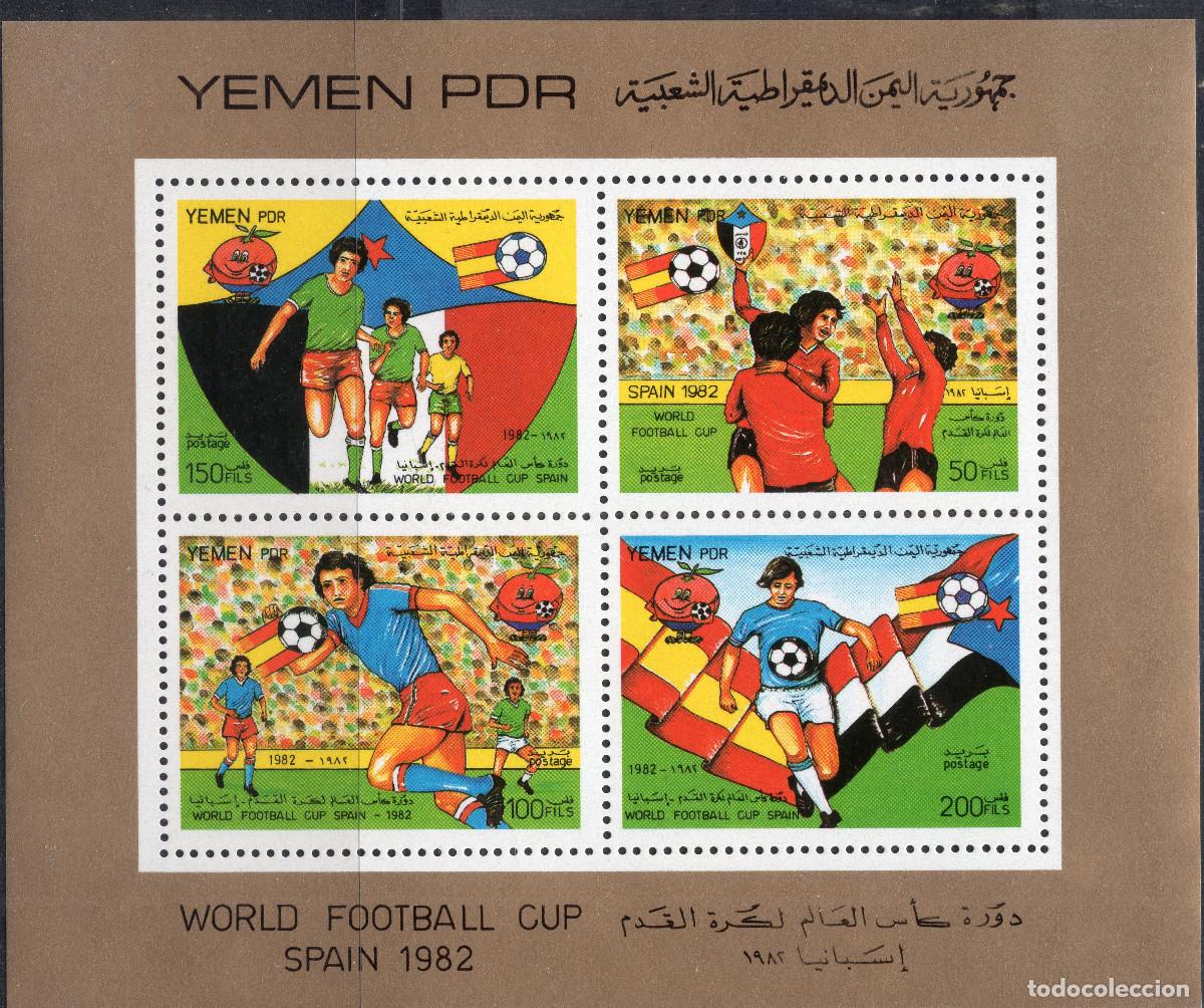 Sellos: YEMEN REPUBLICA DEM. 1982 STAMP MICHEL YE-SO BL4