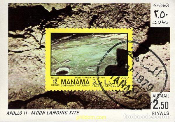 Sellos: 669776 USED MANAMA 1970 APOLO 11
