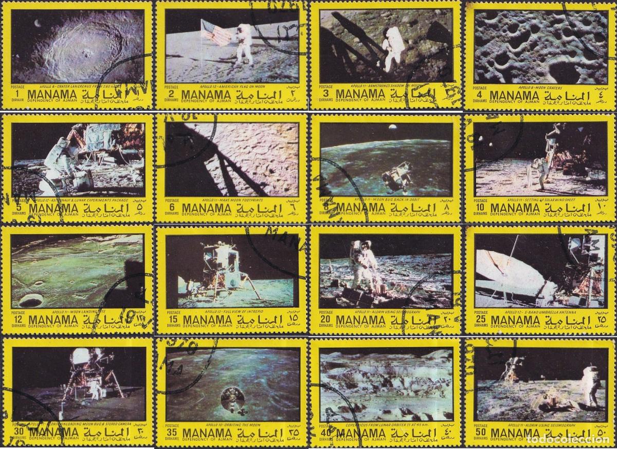 Sellos: 787904 USED MANAMA 1970 APOLO 11