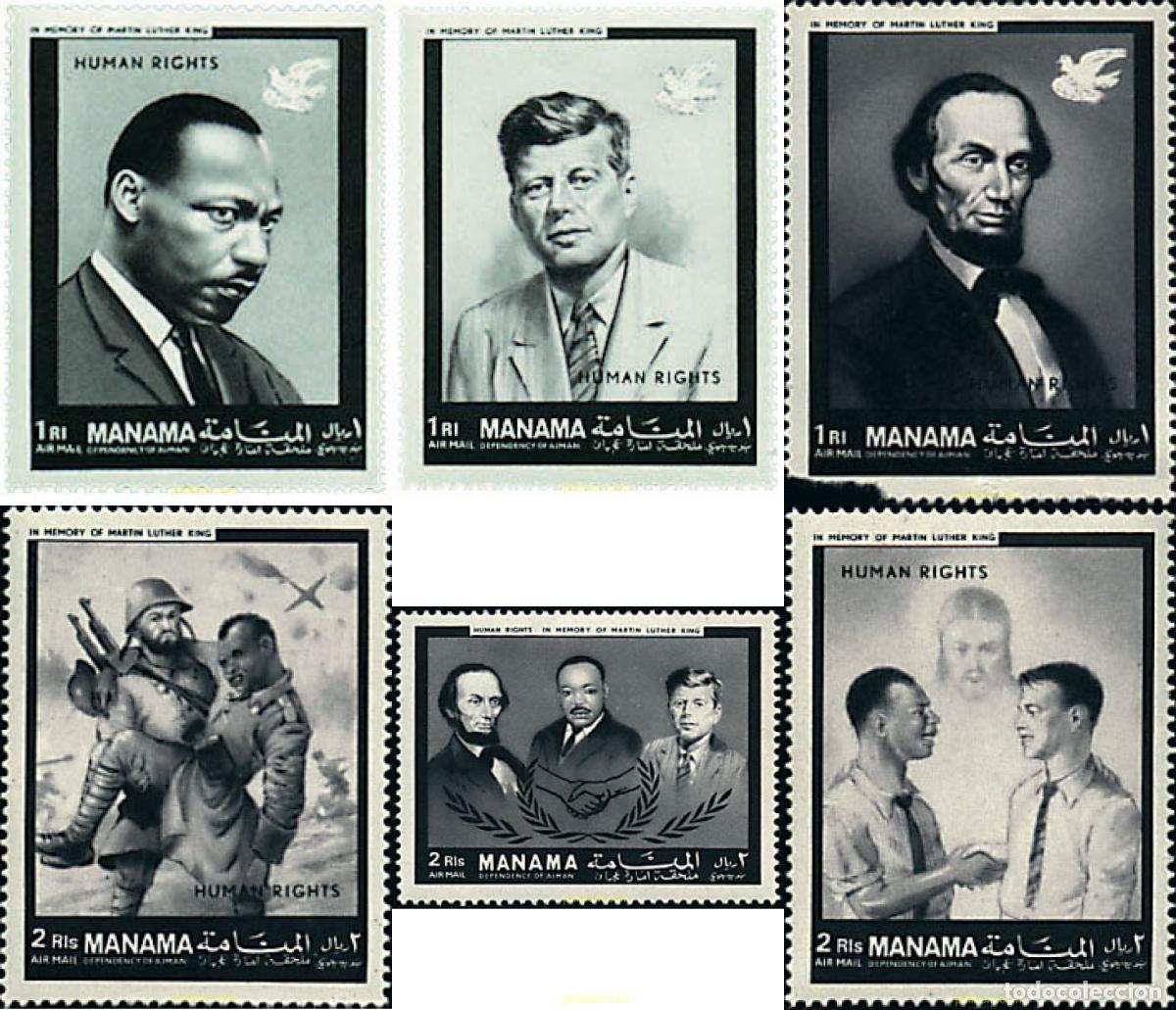 Sellos: 205001 MNH MANAMA 1968 DERECHOS HUMANOS