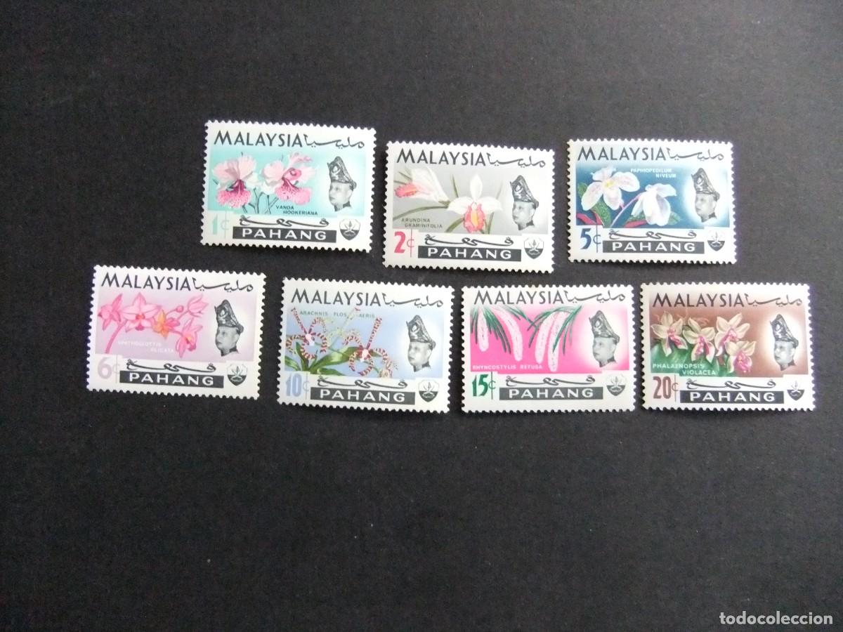 Sellos: 43 PAHANG 1965 / SULTAN ABOU BAKAR y FAUNA FLORES / YVERT 73 / 79 MNH