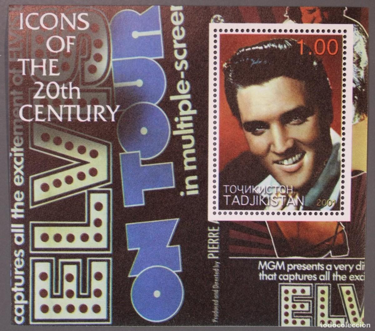 Briefmarken: TADJIKISTAN 2001 SHEET MNH ELVIS PRESLEY SINGERS MUSIC CANTANTES MUSICA ACTORES CINE ACTORS CINEMA