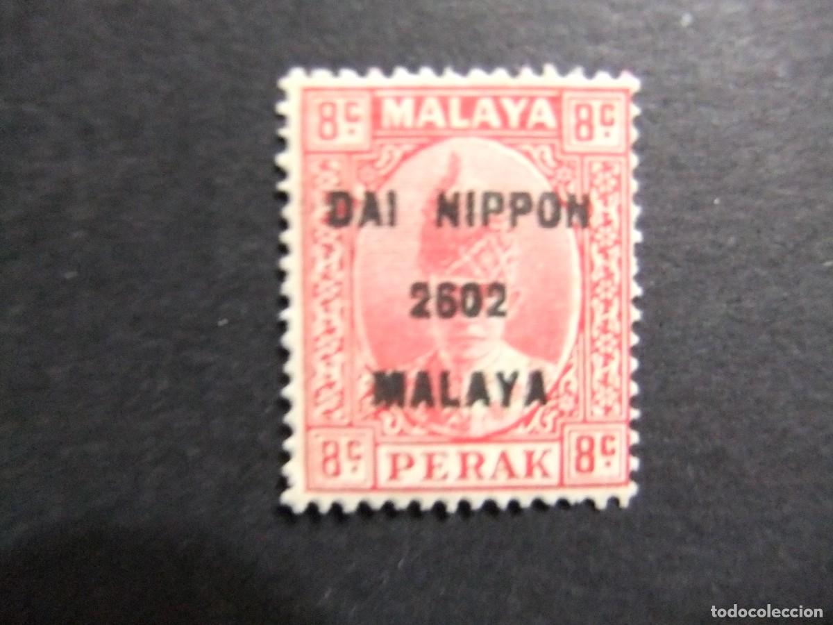 Sellos: 43 PERAK 1942 / OCUPACION JAPONESA ( SULTAN con sobrecarga DAI NIPPON 2602 MALAYA / YVERT 14 MNH