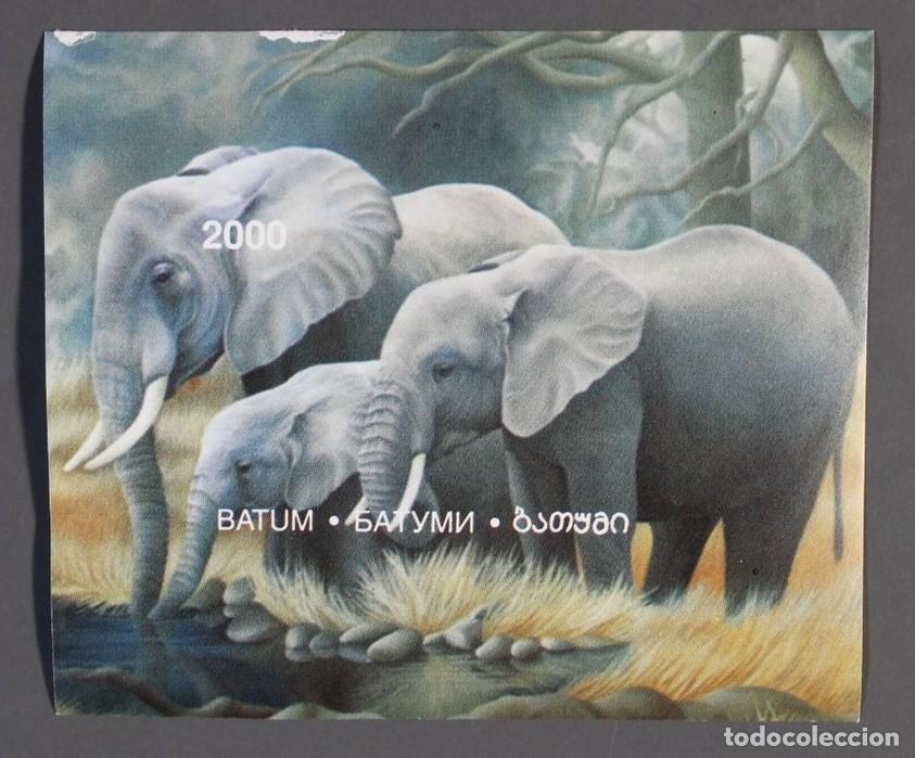 Sellos: BATUM 1997 SHEET MNH IMPERF FAUNA MAMIFEROS ELEPHANTS ELEFANTES ELEFANTI ELEFANTEN WILDLIFE