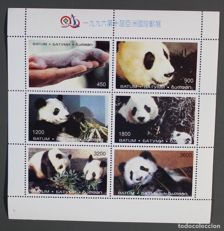 Sellos: BATUM 1996 SHEET MNH FAUNA MAMIFEROS OSOS PANDA BEARS PANDAS OURS URSOS BAREN ORSI WILDLIFE