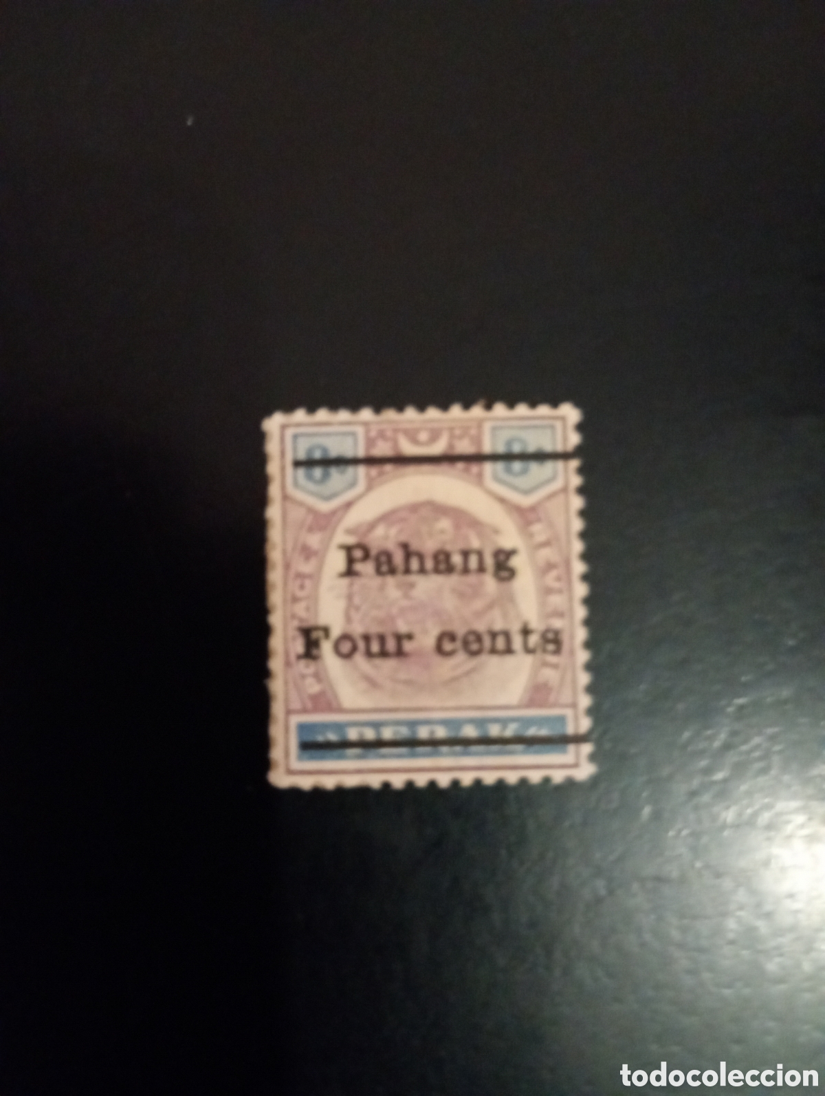 Sellos: MALAYA PAHANG SG25 1898 4c en 8c