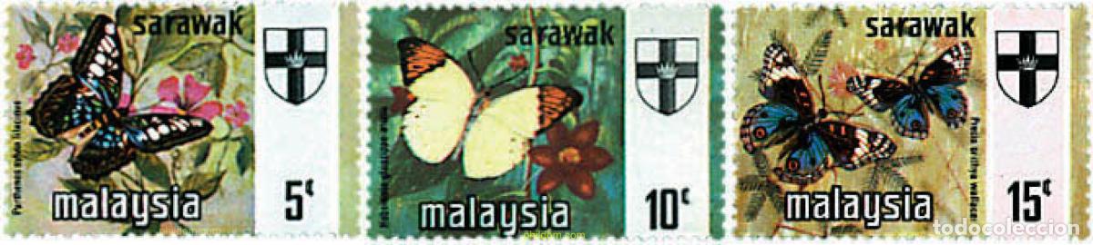 Sellos: 340237 MNH MALASIA. SARAWAK 1971 MARIPOSAS