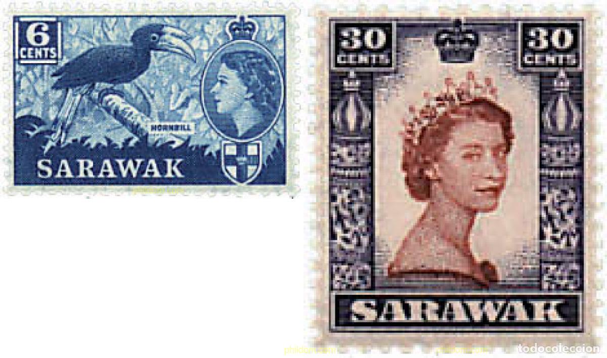 Sellos: 361311 MNH MALASIA. SARAWAK 1955 MOTIVOS VARIOS
