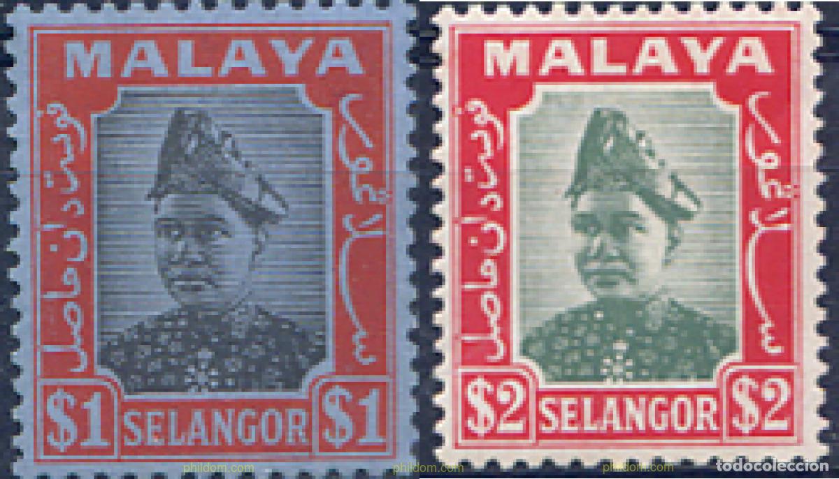 Sellos: 340241 MNH MALASIA. SELANGOR 1941 SULTAN