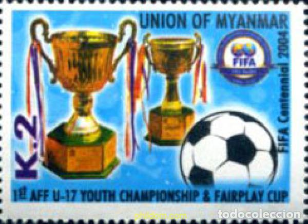 Sellos: 292290 MNH BIRMANIA 2004 CENTENARIO DE LA FIFA