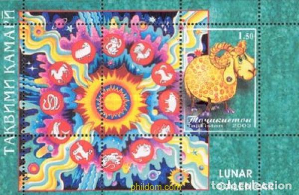 Sellos: 365167 MNH TAYIKISTAN 2003 A&Ntilde;O LUNAR CHINO - A&Ntilde;O DE LA CABRA
