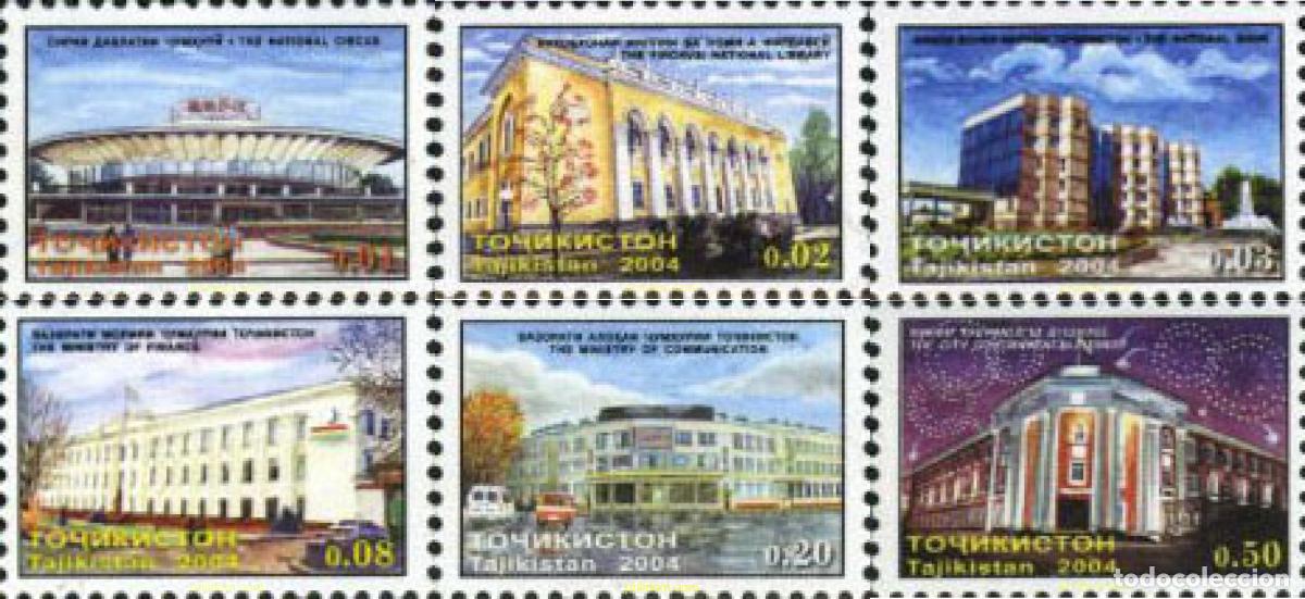 Sellos: 178264 MNH TAYIKISTAN 2004 EDIFICIOS