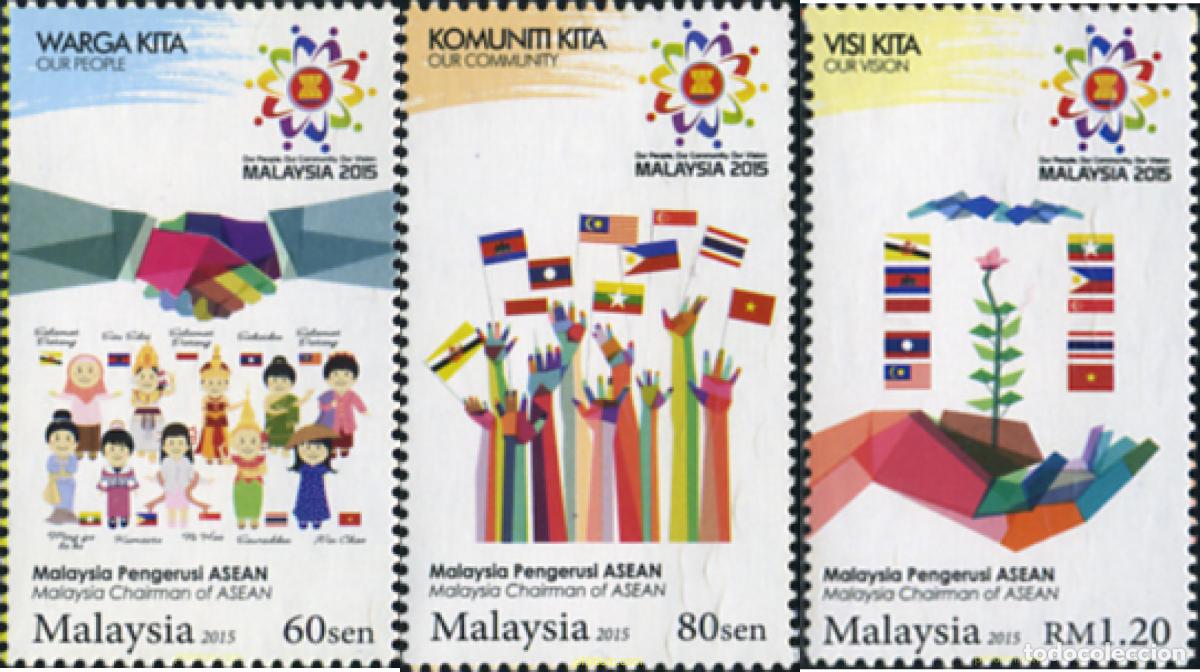 Sellos: 370845 MNH MALASIA 2015 ASOCIACION DE NACIONES DE ASIA DEL SURESTE