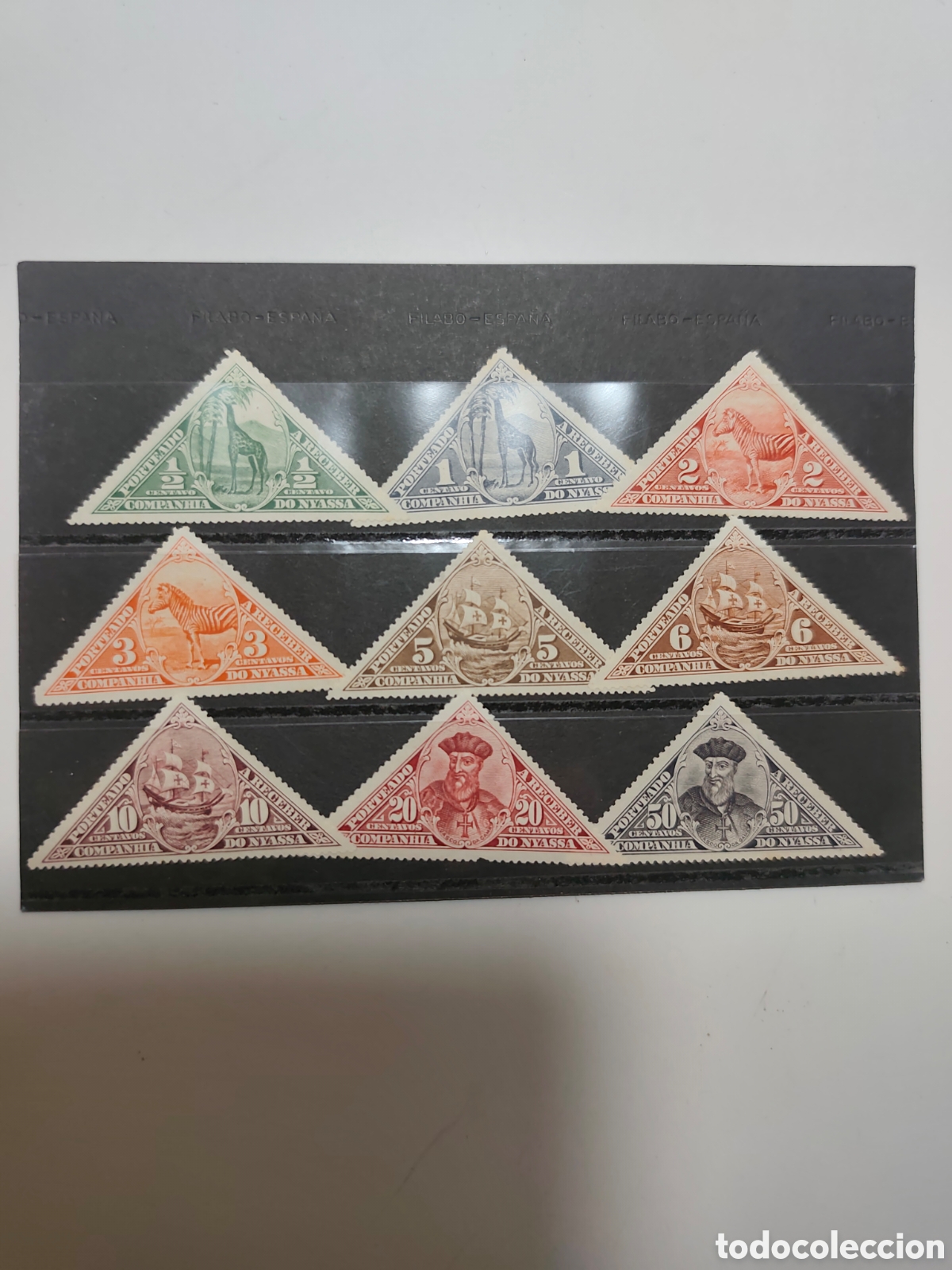 Sellos: NYASSA Sellos de tasa 1924 Ivert n&ordm; 1 a 9 *