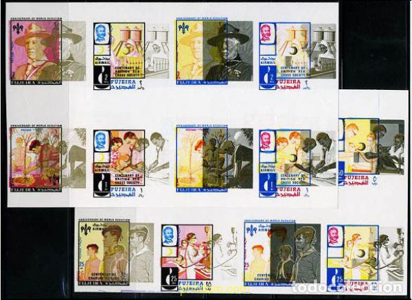 Stamps: 214473 MNH FUJEIRA 1970 CENTENARIO DE LA MUERTE DE CHARLES DICKENS