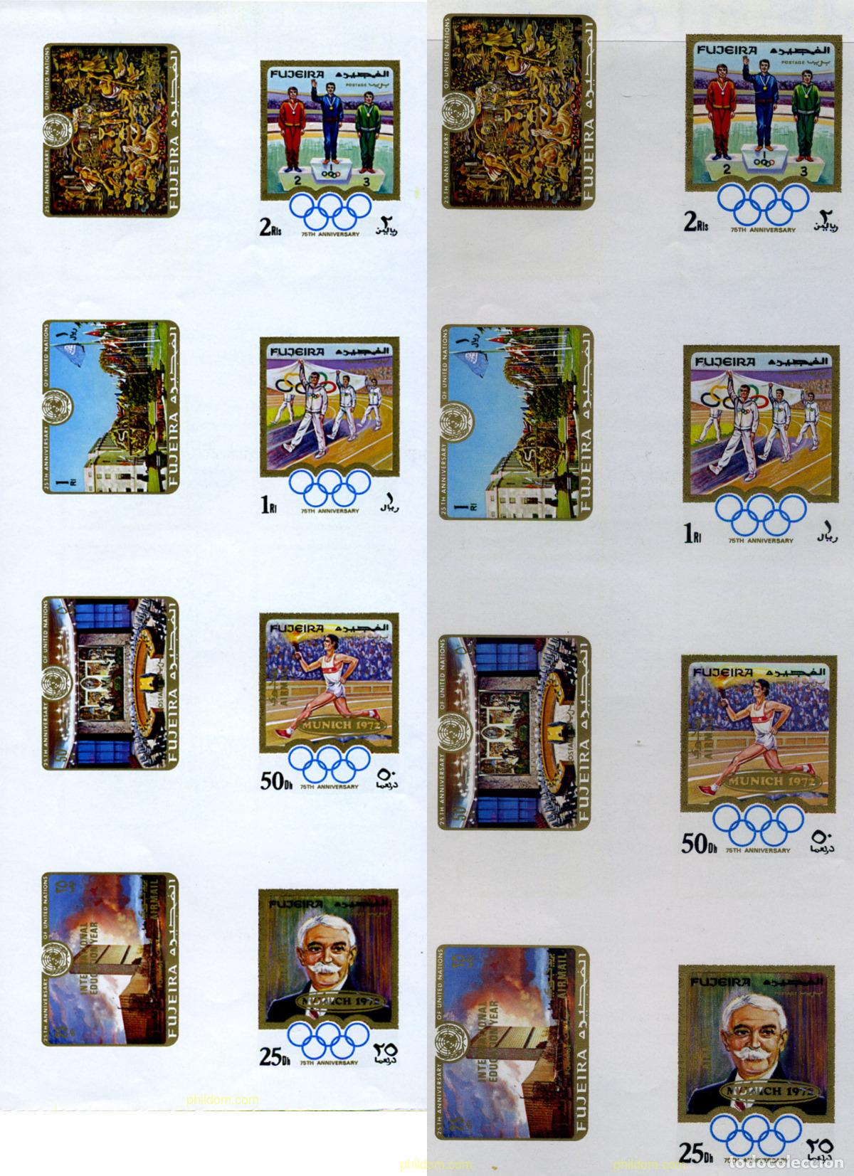 Sellos: 214474 MNH FUJEIRA 1970 20 JUEGOS OLIMPICOS VERANO MUNICH 1972