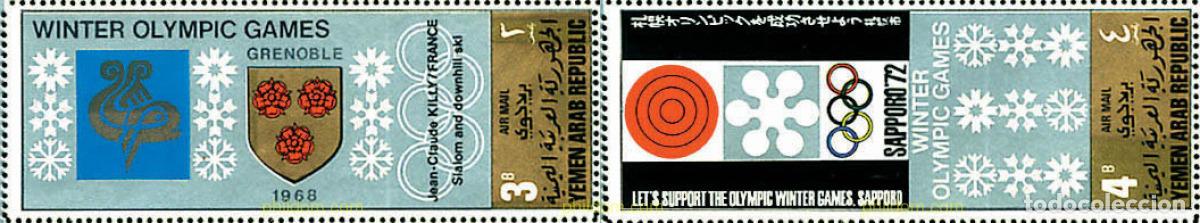 Sellos: 139210 MNH YEMEN. Rep&uacute;blica &aacute;rabe 1968 JUEGOS OLIMPICOS DE INVIERNO