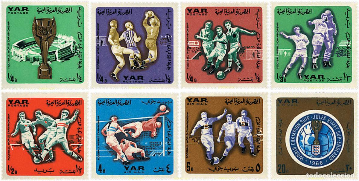 Sellos: 88829 MNH YEMEN. Rep&uacute;blica &aacute;rabe 1966 COPA DEL MUNDO DE FUTBOL. INGLATERRA-66
