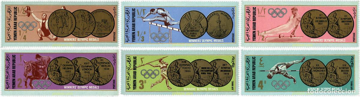 Sellos: 67992 MNH YEMEN. Rep&uacute;blica &aacute;rabe 1968 19 JUEGOS OLIMPICOS VERANO MEXICO 1968