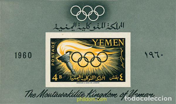 Stamps: 34405 MNH YEMEN 1960 17 JUEGOS OLIMPICOS VERANO ROMA 1960