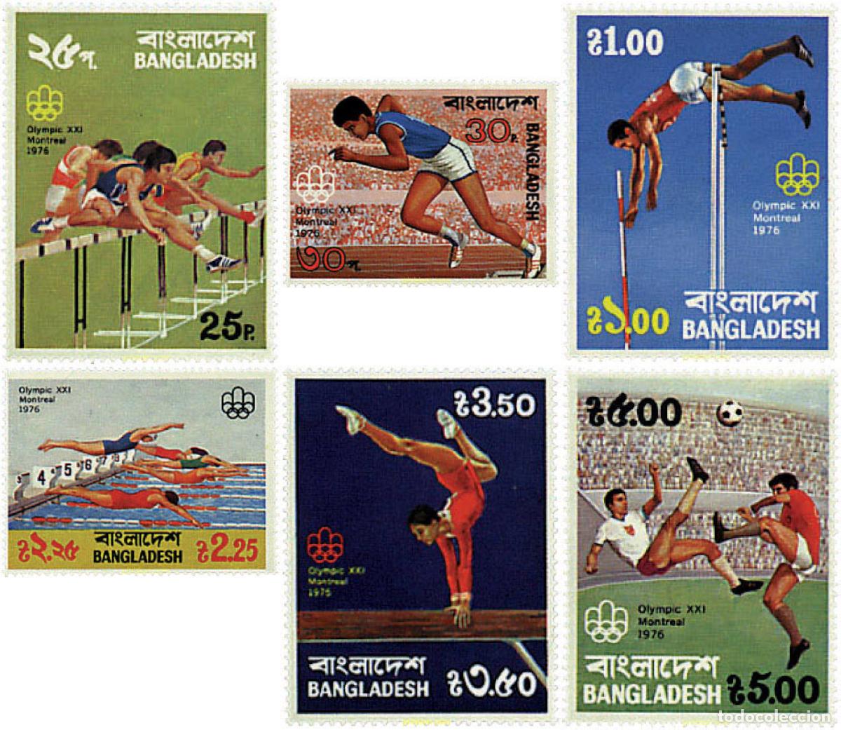 Stamps: 26563 MNH BANGLADESH 1976 21 JUEGOS OLIMPICOS VERANO MONTREAL 1976