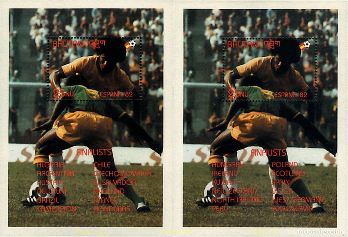 Sellos: 33773 MNH BHUTAN 1982 COPA DEL MUNDO DE FUTBOL. ESPA&Ntilde;A-82