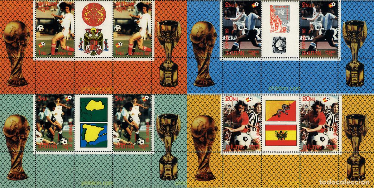 Sellos: 583203 MNH BHUTAN 1982 COPA DEL MUNDO DE FUTBOL. ESPA&Ntilde;A-82